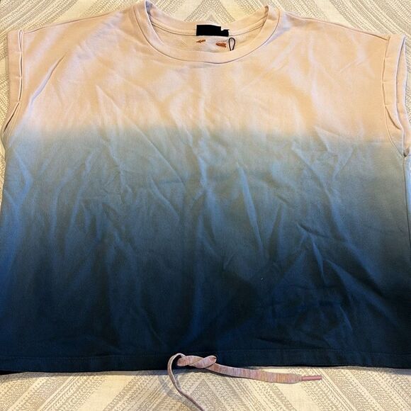 The Upside Women’s Tie Dye Short-sleeve Sweatshirt Material Top. - Picture 1 of 7